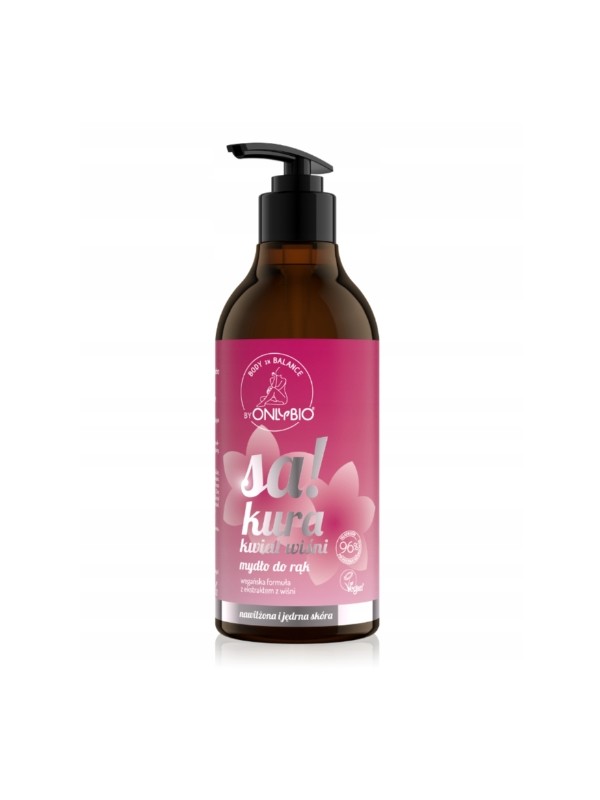 ONLYBIO Body in Balance Mydło do rąk Sakura Kwiat wiśni 400 ml