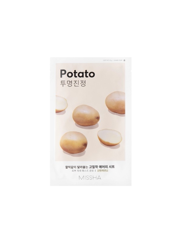 Missha Airy Fit Sheet Mask Potato kojąco-rozjaśniająca Maska w Płachcie 19 g