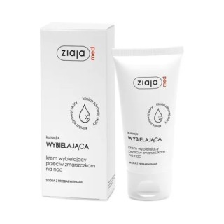 Ziaja Med Kuracja wybielająca Krem do twarzy przeciwzmarszczkowy na noc 50 ml