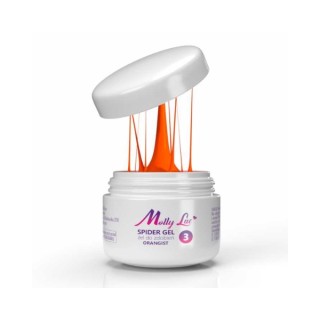 MollyLac Spider Gel Decoration gel /3/ Orangist 3 ml