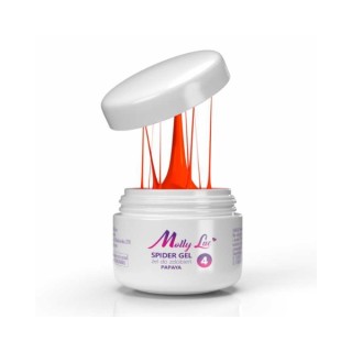 MollyLac Spider Gel Gel for decoration /4/ Papaya 3 ml