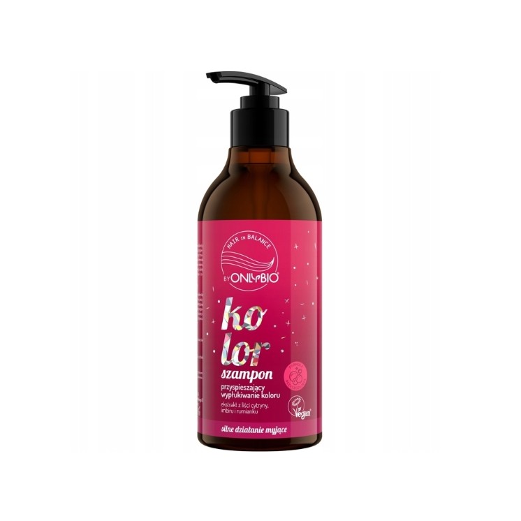 ONLYBIO Hair in Balance Color Shampoo that accelerates color fading 400 ml