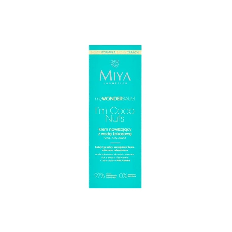 Miya Cosmetics myWONDERbalm moisturizing Face cream with coconut water I'm Coco Nuts 75 ml