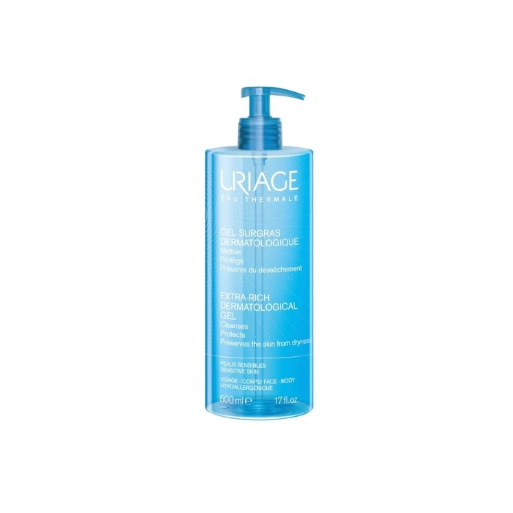 Uriage Extra Rich Dermatological Shower Gel for Sensitive Skin 500 ml Uriage Extra Rich Dermatological Shower Gel for Sensitive Skin 500 ml