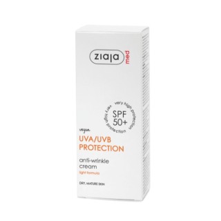 Ziaja Med Kuracja ochronna Krem do twarzy przeciwzmarszczkowy do cery suchej SPF50+ 50 ml Ziaja Med Kuracja ochronna Krem do twarzy przeciwzmarszczkowy do cery suchej SPF50+ 50 ml