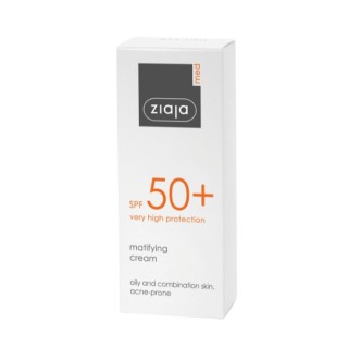 Ziaja Med Kuracja ochronna Krem do twarzy matujący SPF50+ 50 ml