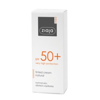 Ziaja Med Kuracja ochronna Krem do twarzy tonujący odcień naturalny SPF50+ 50 ml