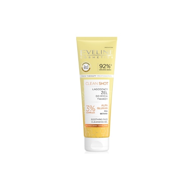 Eveline Clean Shot Soothing Facial Wash Gel 140 ml