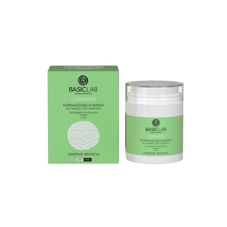 BasicLab Complementis Normalizing Mask for Face, Neck and Décolleté 50 ml