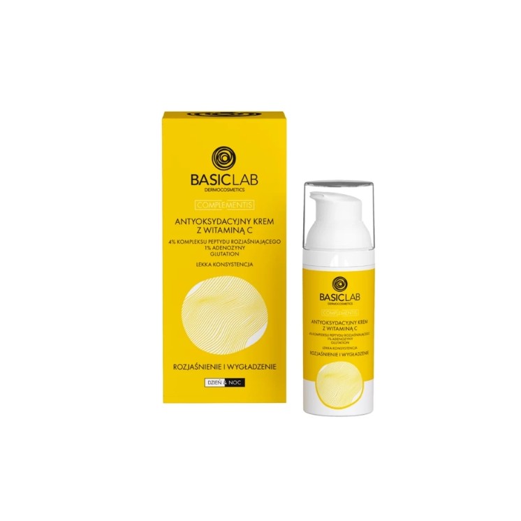 BasicLab Complementis Antioxidant Face Cream with Vitamin C, light consistency, 50 ml