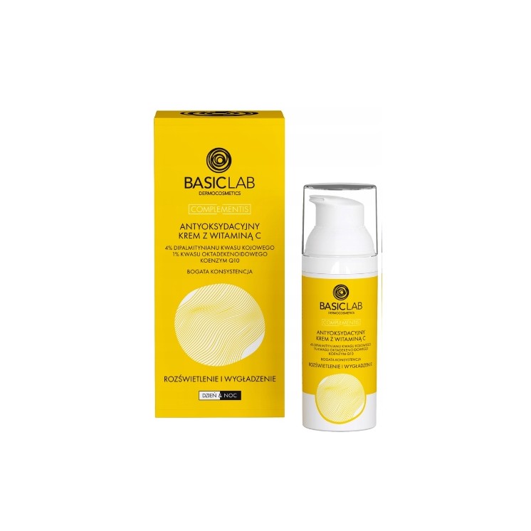 BasicLab Complementis Antioxidant Face Cream with Vitamin C, rich consistency, 50 ml