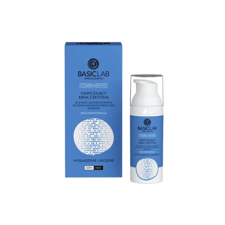 BasicLab Complementis moisturizing face cream with Ectoine, light consistency, 50 ml