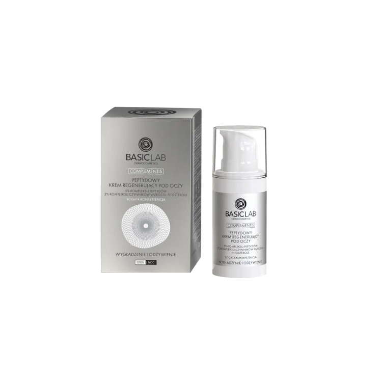 BasicLab Complementis Peptide Regenerating Eye Cream, rich consistency, 15 ml