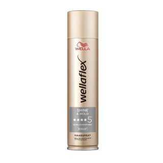 Wellaflex Lakier do włosów Shiny & Hold /5/ 250 ml Wellaflex Lakier do włosów Shiny & Hold /5/ 250 ml