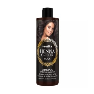Venita Henna Color Black Szampon do pielęgnacji włosów ciemnych i czarnych 300 ml Venita Henna Color Black Szampon do pielęgnacji włosów ciemnych i czarnych 300 ml
