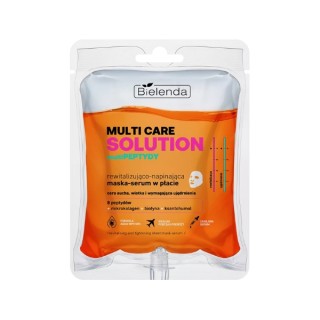 Bielenda Multi Care Solution MultiPEPTYDY rewitalizująco-napinająca Maska - serum w płacie 1 sztuka