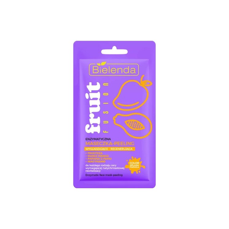 Bielenda Fruit Fusion enzymatyczna Maseczka - peeling wygładzająco - regenerująca 8 g
