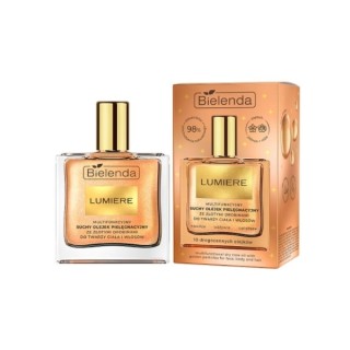 Bielenda Lumiere multifunctional dry care oil for face, body and hair with gold particles 50 ml Bielenda Lumiere multifunctional dry care oil for face, body and hair with gold particles 50 ml