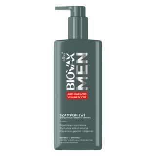 L'biotica BIOVAX Men Anti Hair-Loss & Volume 2w1 Szampon do włosów i brody 200 ml L'biotica BIOVAX Men Anti Hair-Loss & Volume 2w1 Szampon do włosów i brody 200 ml