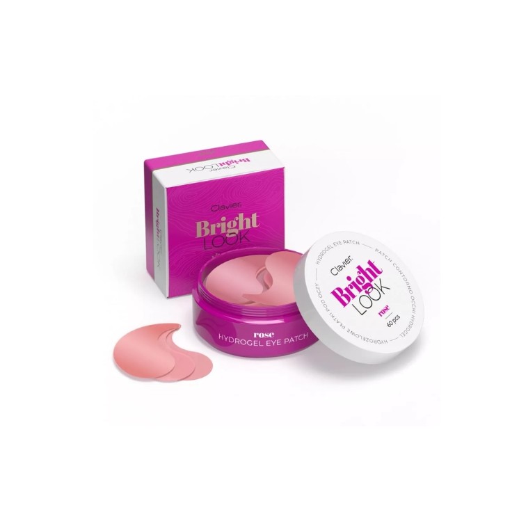 Clavier Bright Look hydrożelowe Płatki pod oczy Rose 60 sztuk