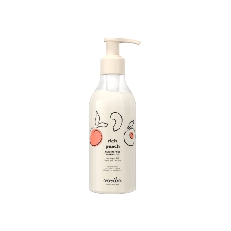 Resibo Rich Peach Natural Facial Cleansing Gel 250 ml Resibo Rich Peach Natural Facial Cleansing Gel 250 ml