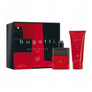 Bugatti Zestaw prezentowy: Woda toaletowa dla mężczyzn 100 ml + Żel pod prysznic 200 ml Performance Red 
