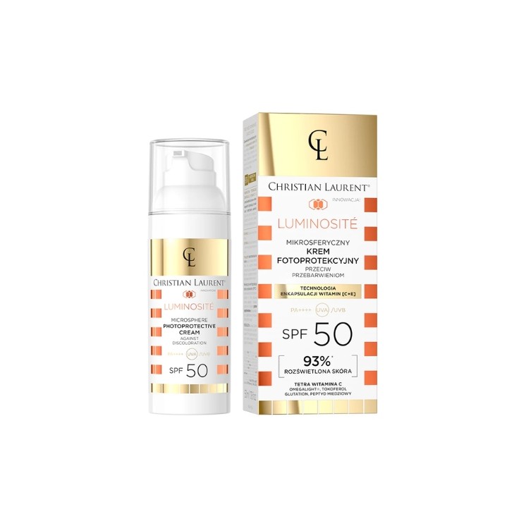 Christian Laurent Luminosite Microspheric Photoprotective Cream Against Discoloration SPF50 PA++++ 50 ml