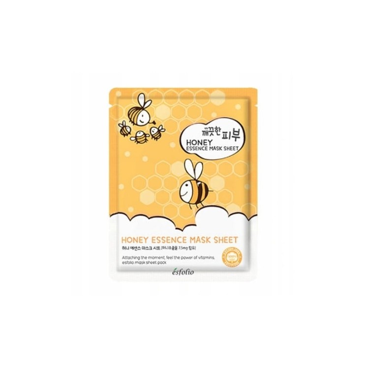 Esfolio Honey Esseence Sheet Mask wygładzająca Maska do twarzy 25 ml Esfolio Honey Esseence Sheet Mask wygładzająca Maska do twarzy 25 ml