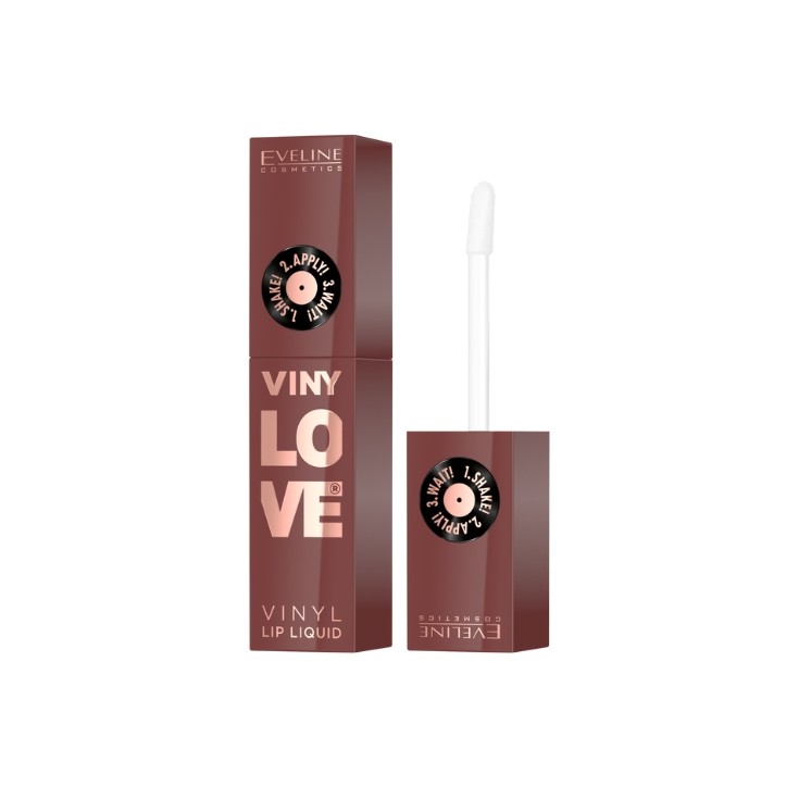 Eveline VinyLove Long-Lasting Liquid Lipstick with Gloss Effect /07/ Nudy 4 ml