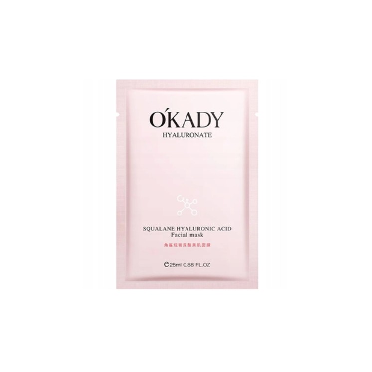 Okady Moisturizing and Nourishing Sheet Mask with Hyaluronic Acid and Squalane 25 ml