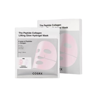 COSRX Peptide Collagen Glow Hydrogel Mask Zestaw Masek hydrożelowych z Peptydami i Kolagenem 34g x 3 sztuk
