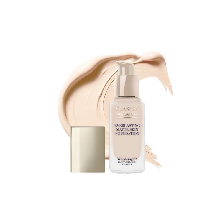 Claresa Everlasting Matte Skin Podkład matująco-wygładzający /02/ Light Beige 32 ml
