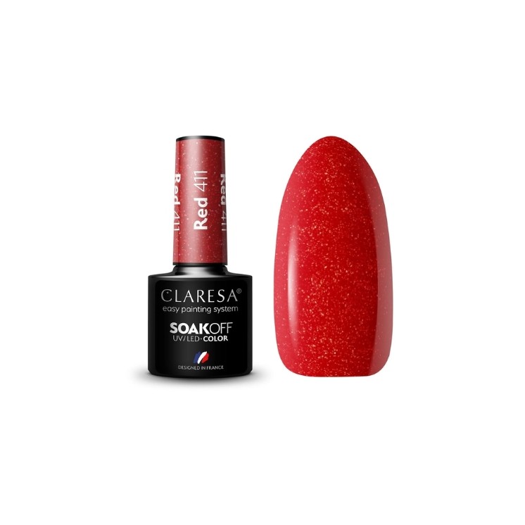 Claresa Red Hybrid Nail Polish /411/ 5 g