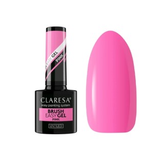 Claresa Brush Easy Gel Żel w buteleczce z pędzelkiem Pink  5 g