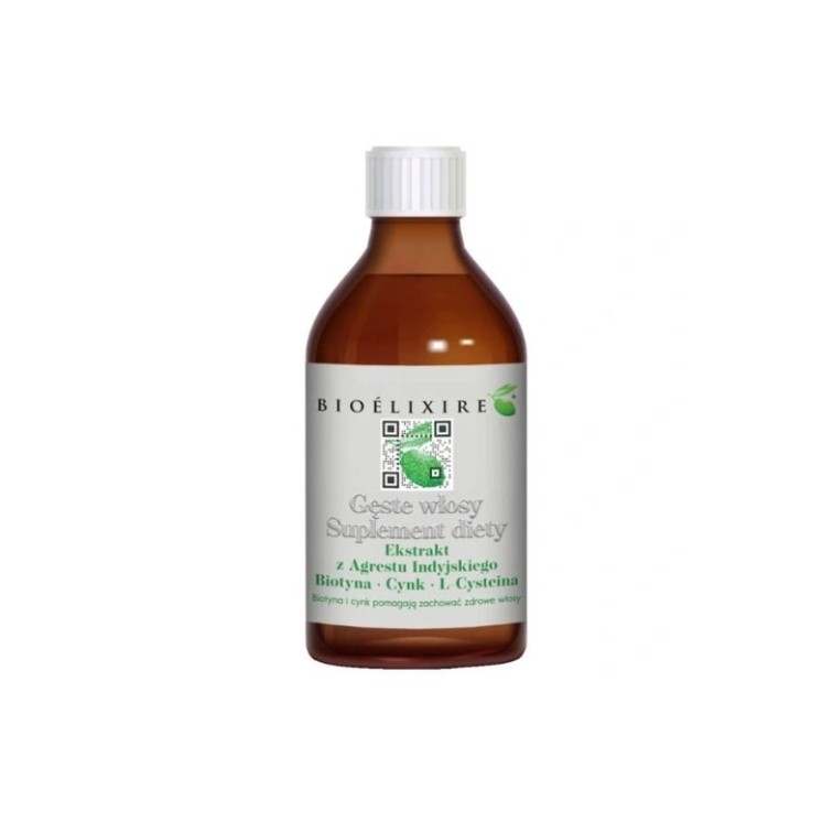 Bioelixire Suplement dirty Gęste włosy z ekstraktem z Agrestu indyjskiego 300 ml