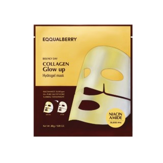 Eqqualberry Collagen Glow Up Hydrogel Mask rozświetlająca Maska kolagenowa do twarzy 30 g