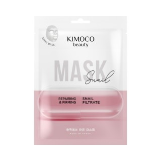 Kimoco Beauty Snail Regenerating and Firming Sheet Mask with Snail Slime 23 ml