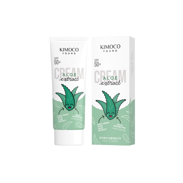 Kimoco Young Aloe Extract moisturizing and soothing face cream SPF50 with aloe extract 70 g