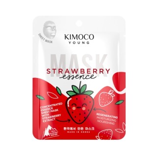 Kimoco Young Strawberry Essence moisturizing face sheet mask with strawberry extract 25 ml