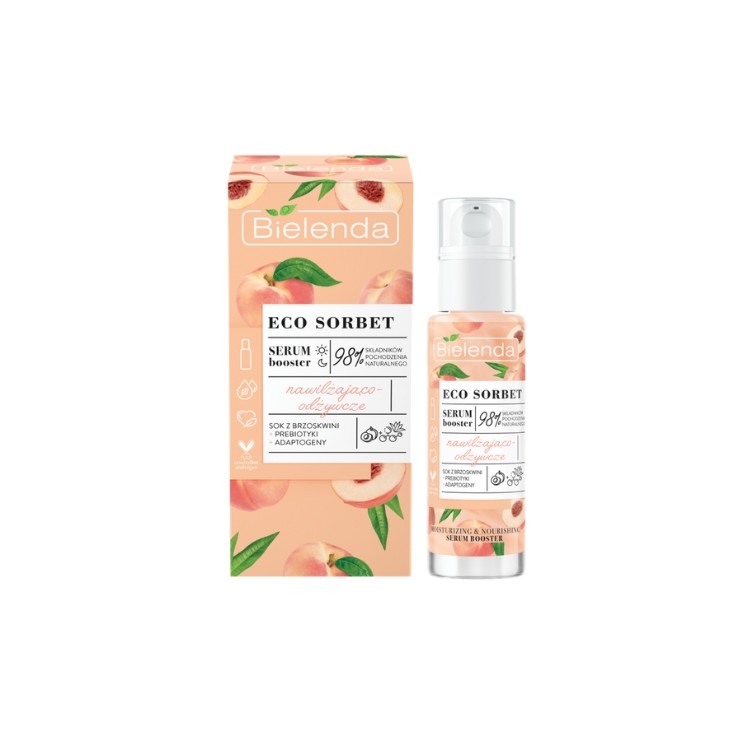 Bielenda ECO SORBET Moisturizing Facial booster Serum Peach 30ml