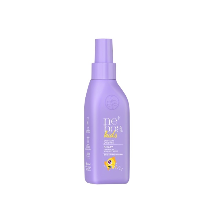 Neboa Kids Spray do włosów ułatwiający rozczesywanie Owocowe landrynki 150 ml