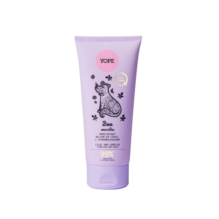 YOPE Natural Body Balm Lilac and Vanilla 200 ml