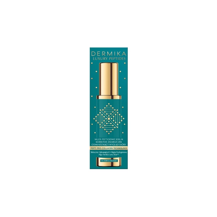 Dermika Luxury Peptides Multi-Peptide Wrinkle Corrector Serum Rejuvenating Appearance 60 ml