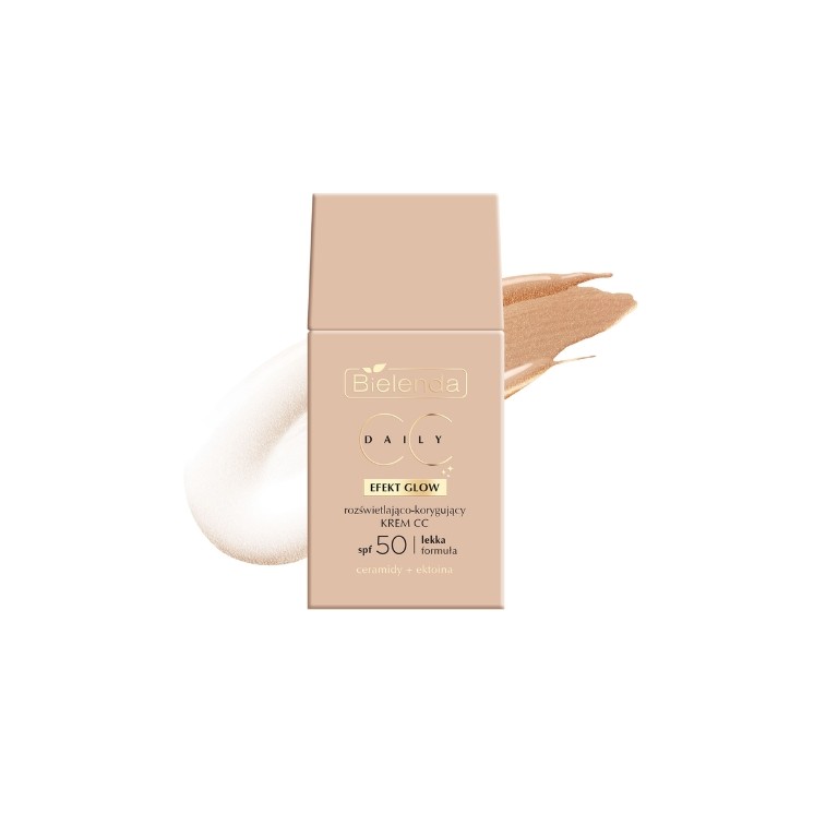Bielenda Daily CC Krem nawilżająco-korygujący SPF50 z efektem Glow 40 ml