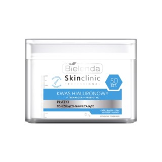 Bielenda Skin Clinic Professional Hyaluronic Acid Toning and Moisturizing Face Pads 50 pcs.