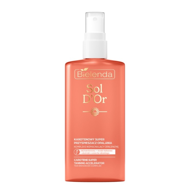 Bielenda Sol D'OR karotenowy super Przyspieszacz do opalania ciała i twarzy 150 ml