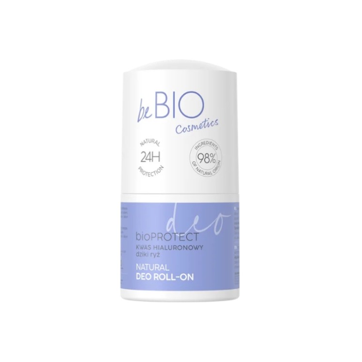 BeBio Cosmetics bioProtect Natural roll-on Deodorant Hyaluronic Acid and Wild Rice 50 ml