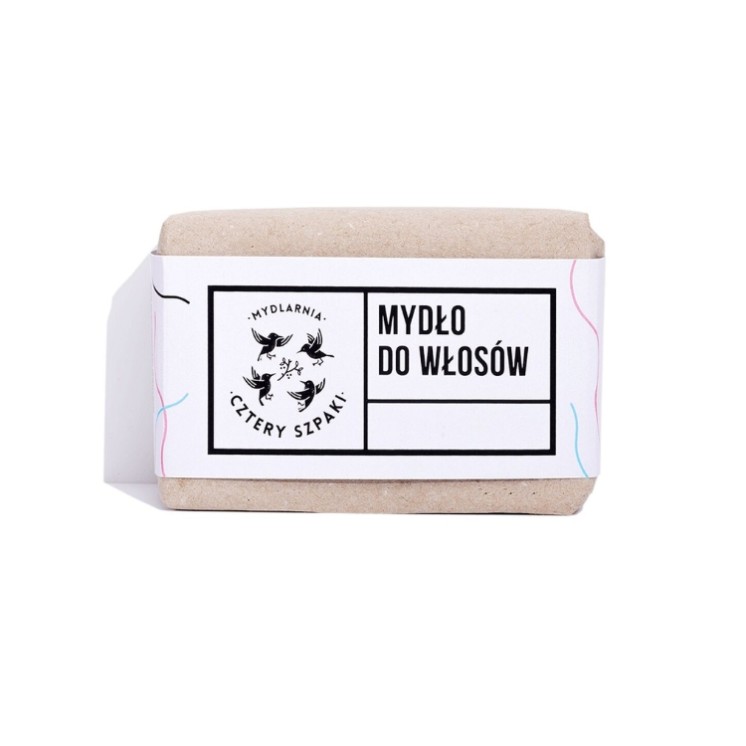 Mydlarnia Cztery Szpaki naturalne Mydło do włosów 110 g