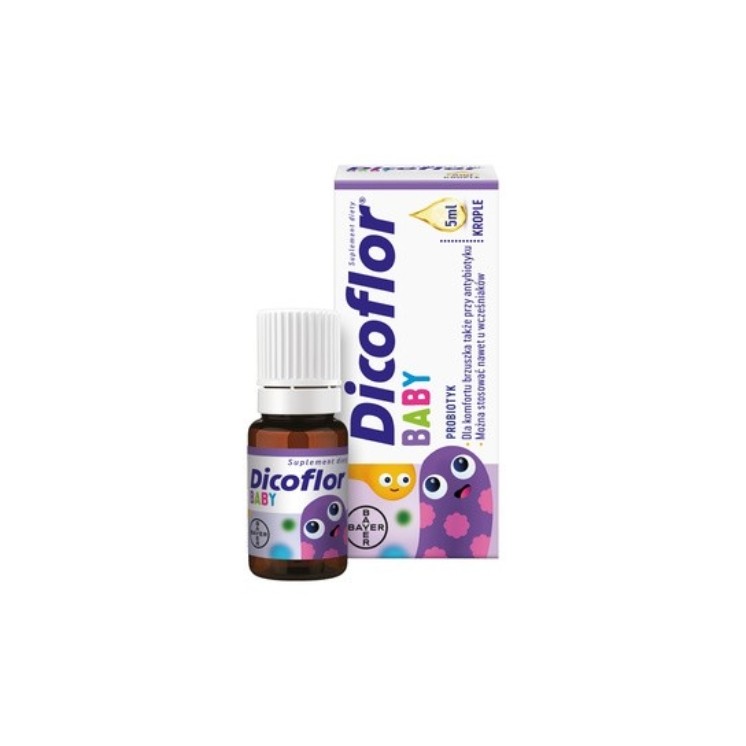 Dicoflor Probiotyk krople dla dzieci i niemowląt 5 m