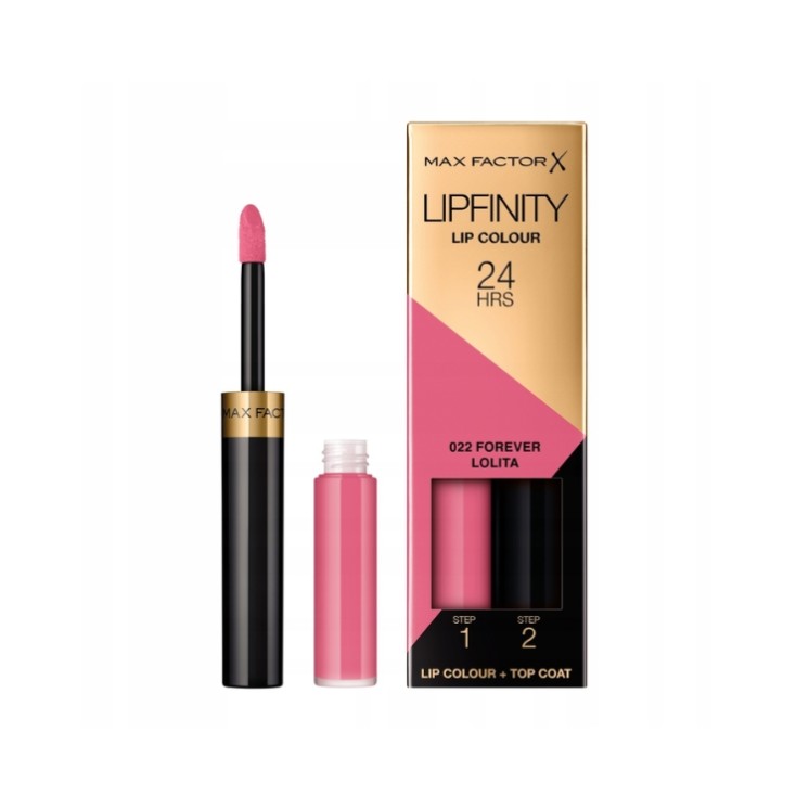 Max Factor Lipfinity Lip Colour Long-Lasting Lipstick with Permawear System /22/ Forever Lolita 2.3 ml + 1.9 g